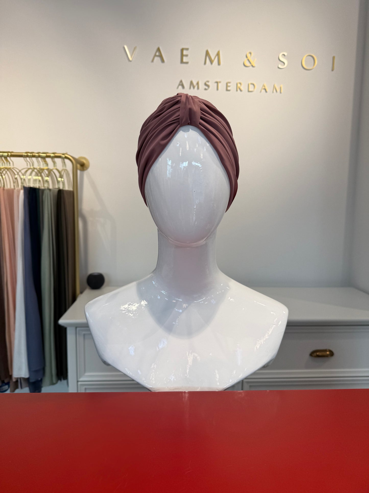 Swim turban - Old rose