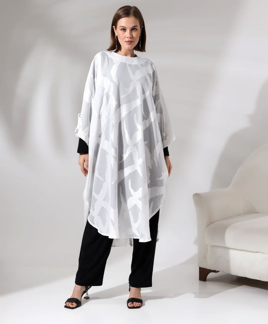 Thule tunic jaquard white