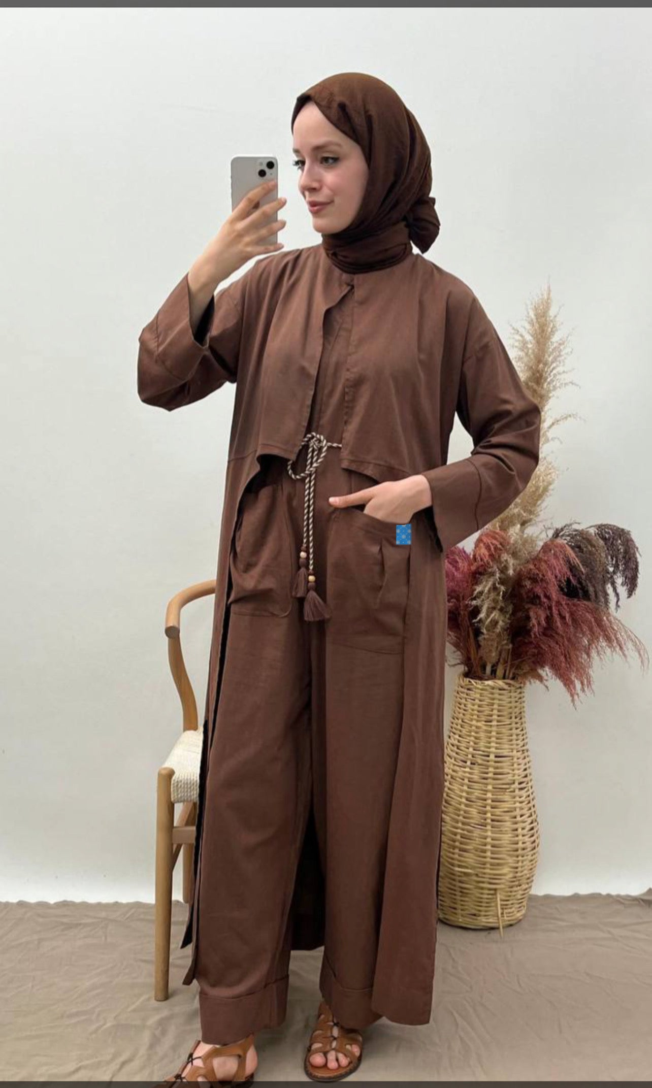 Jumpsuit set Brown