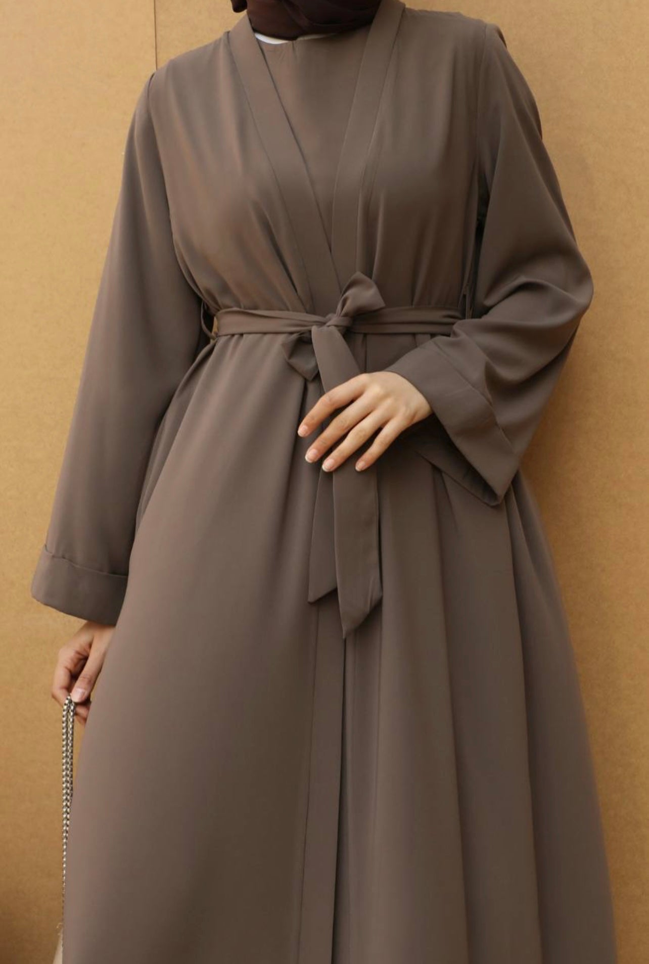 Abaya three piece Taupe