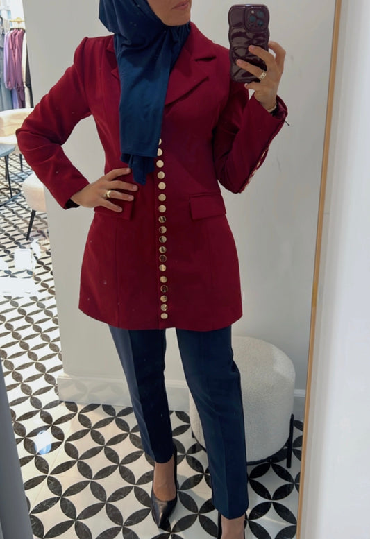 Blazer with golden buttons