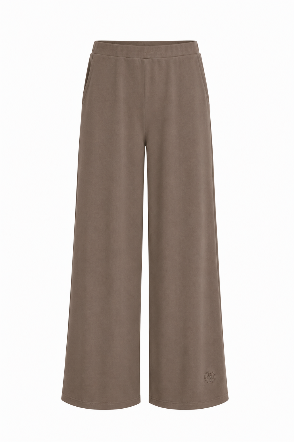Ribbed jersey trousers - khaki