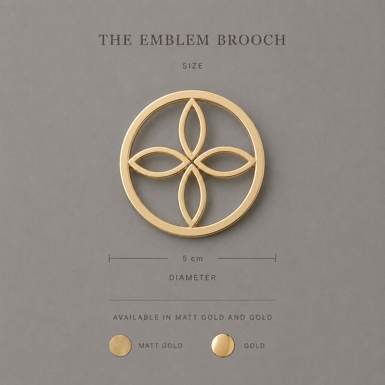 The emblem brooch- Gold