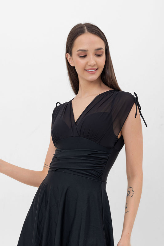 Shazia swim-dress black