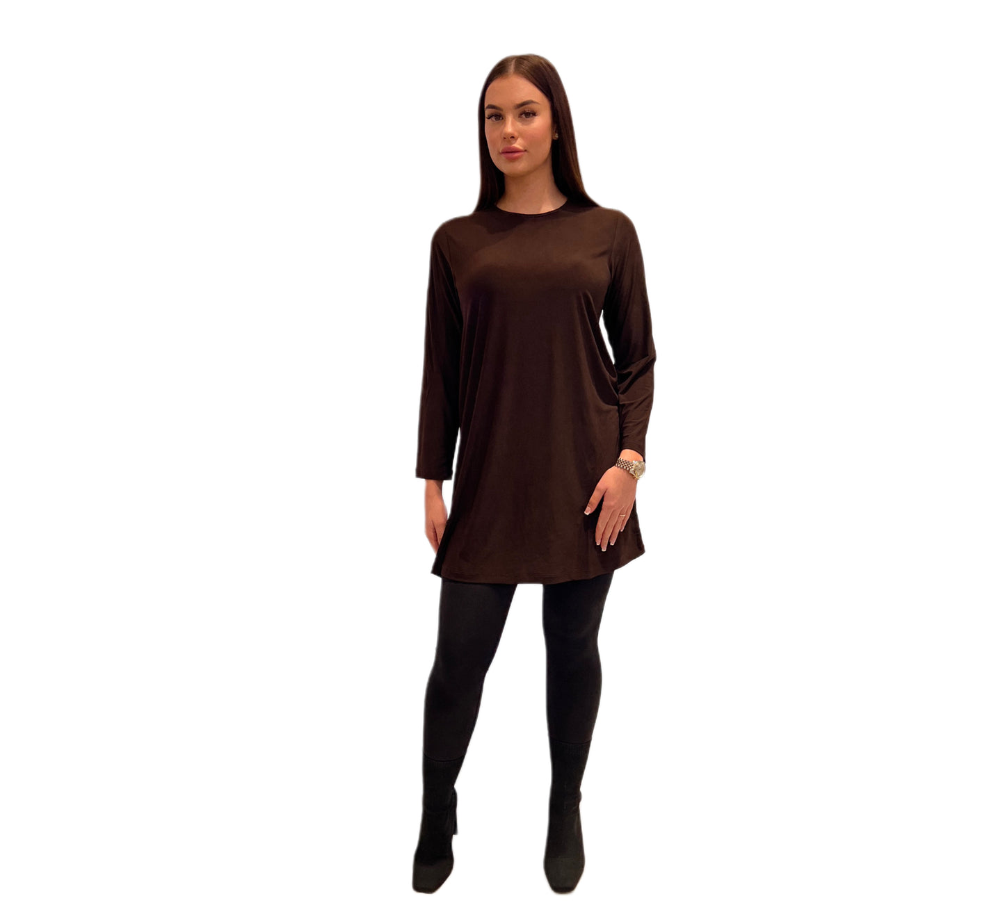 Basic tunic brown