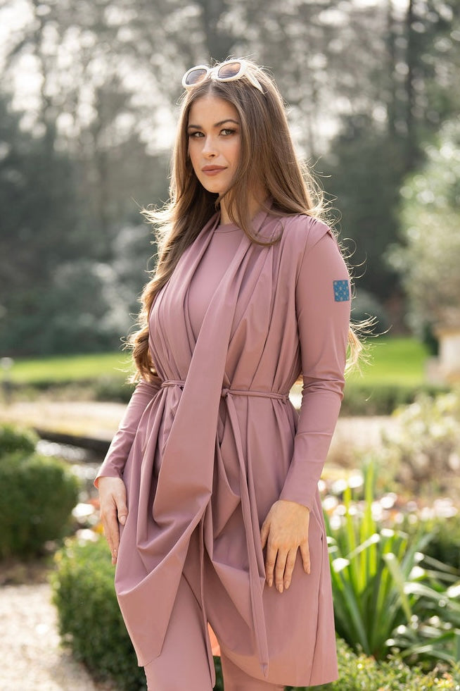 Roaa vest - Old rose