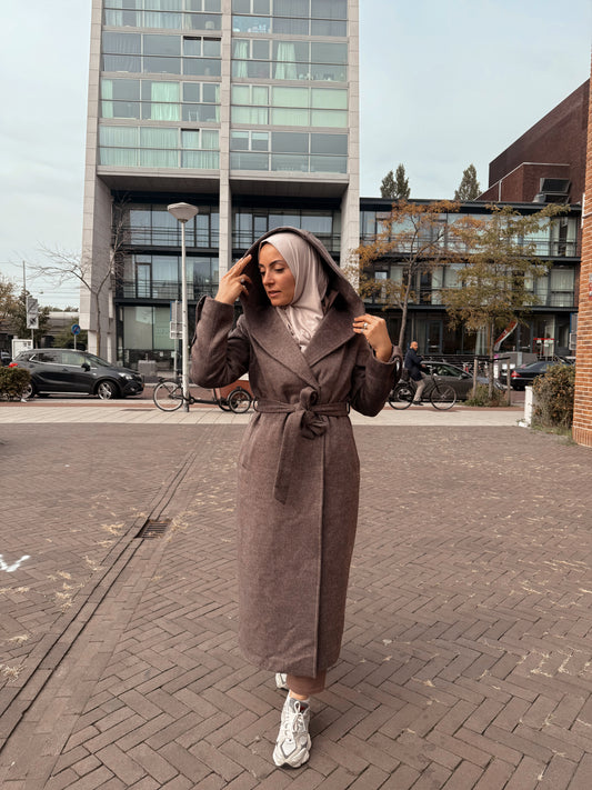 Hooded coat