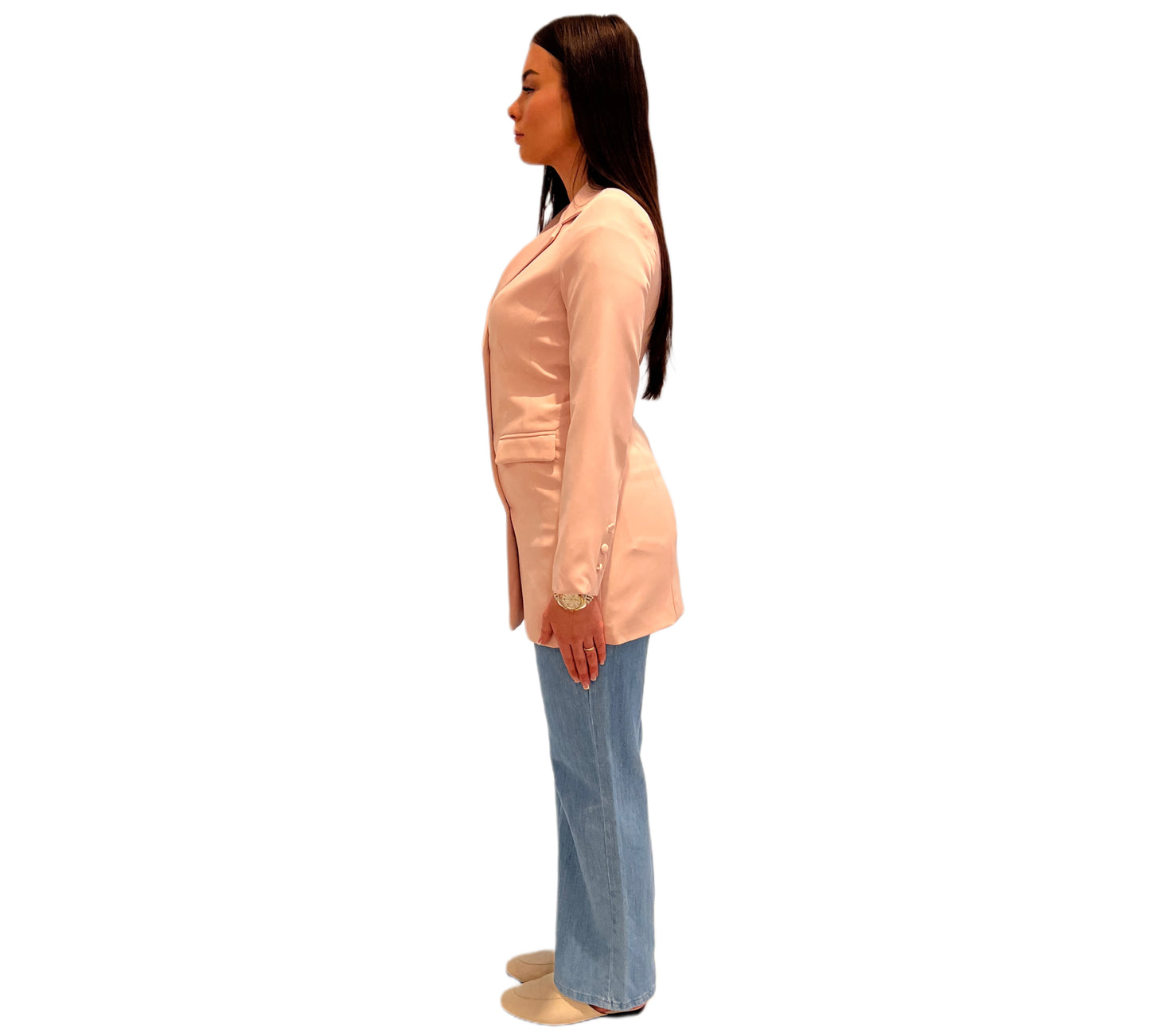 Powder pink blazer