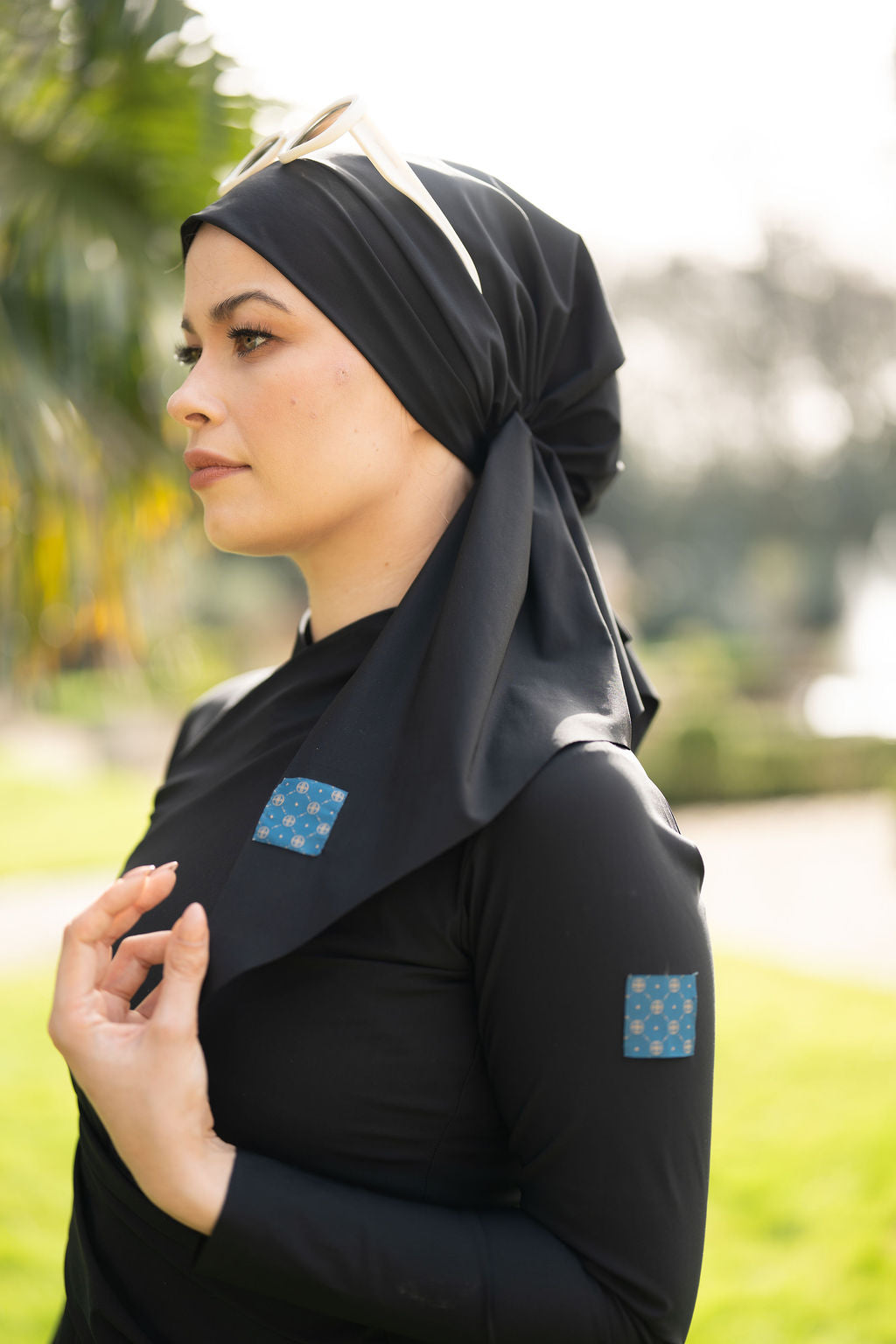 Swim turban - Black