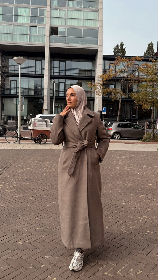 Coat taupe