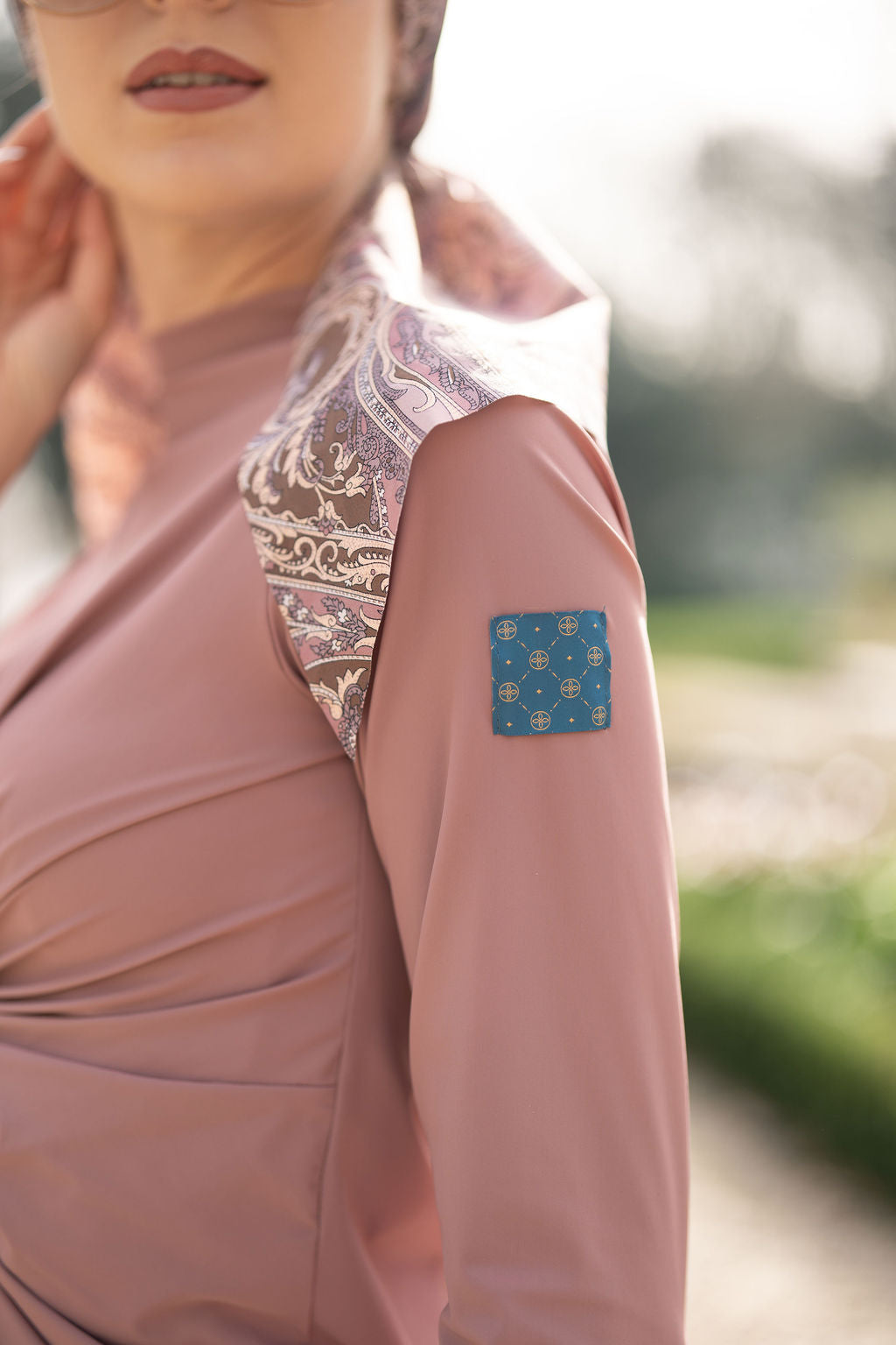Defne swim tunic - Old rose