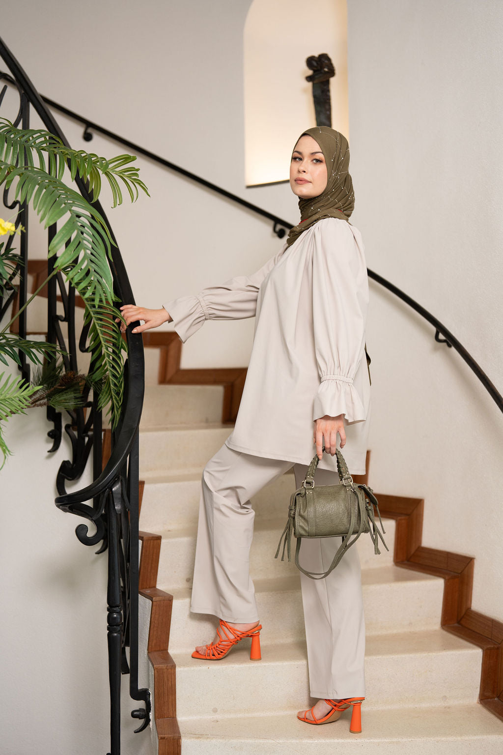 Travel Jersey tunic - Stone