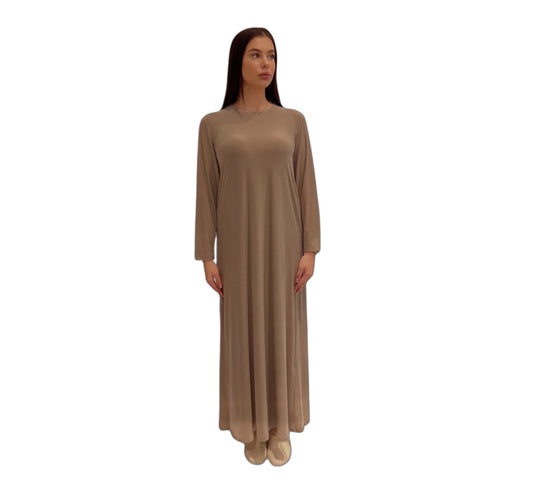 Basic dress beige