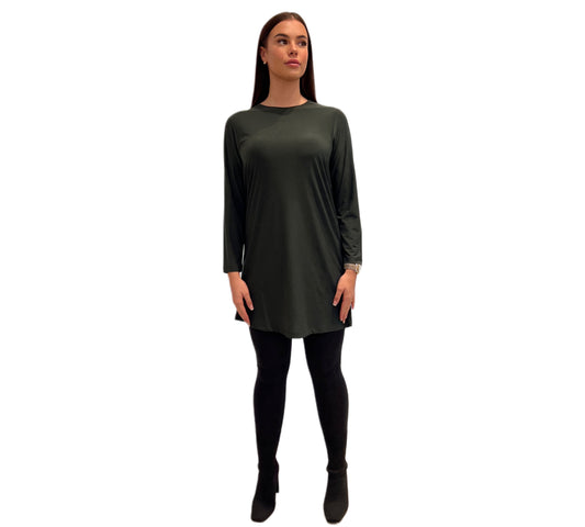 Basic tunic moss green