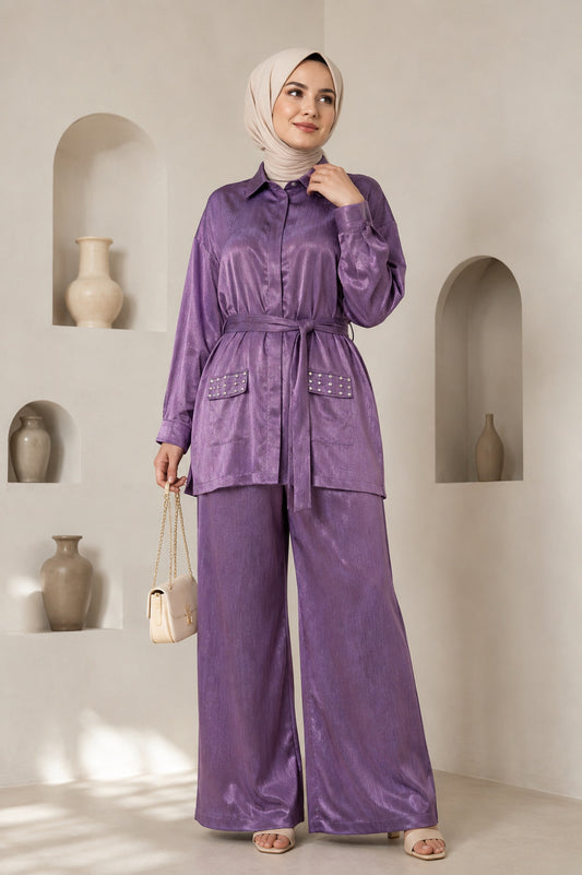 Alaia twinset purple