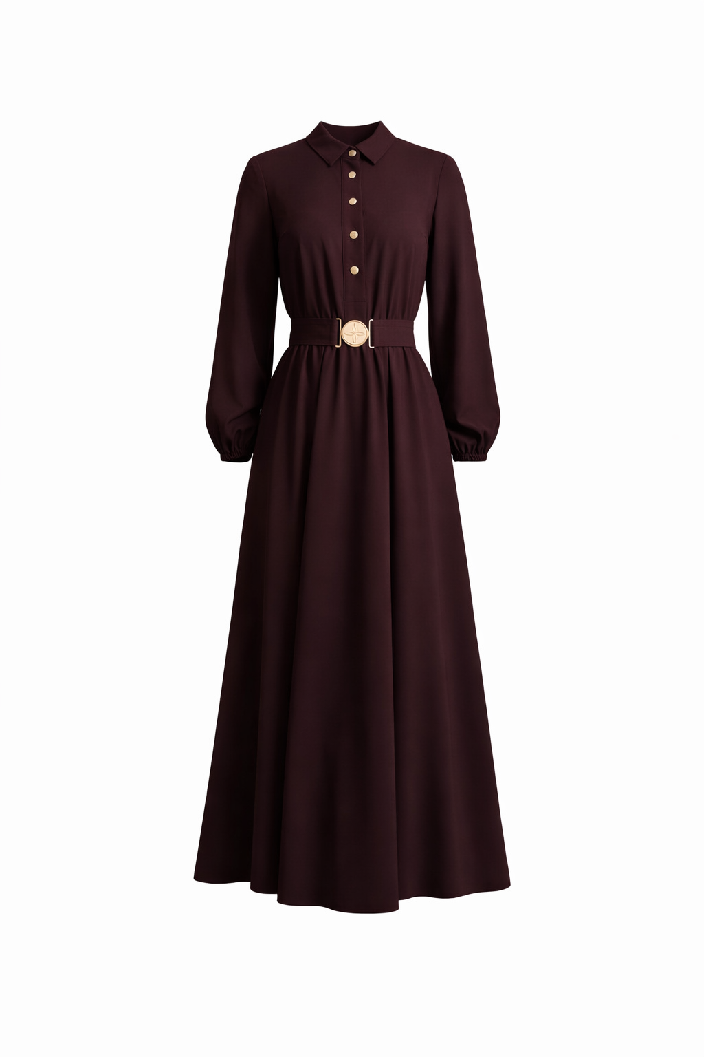 Travel Jersey Dress - Burgundy