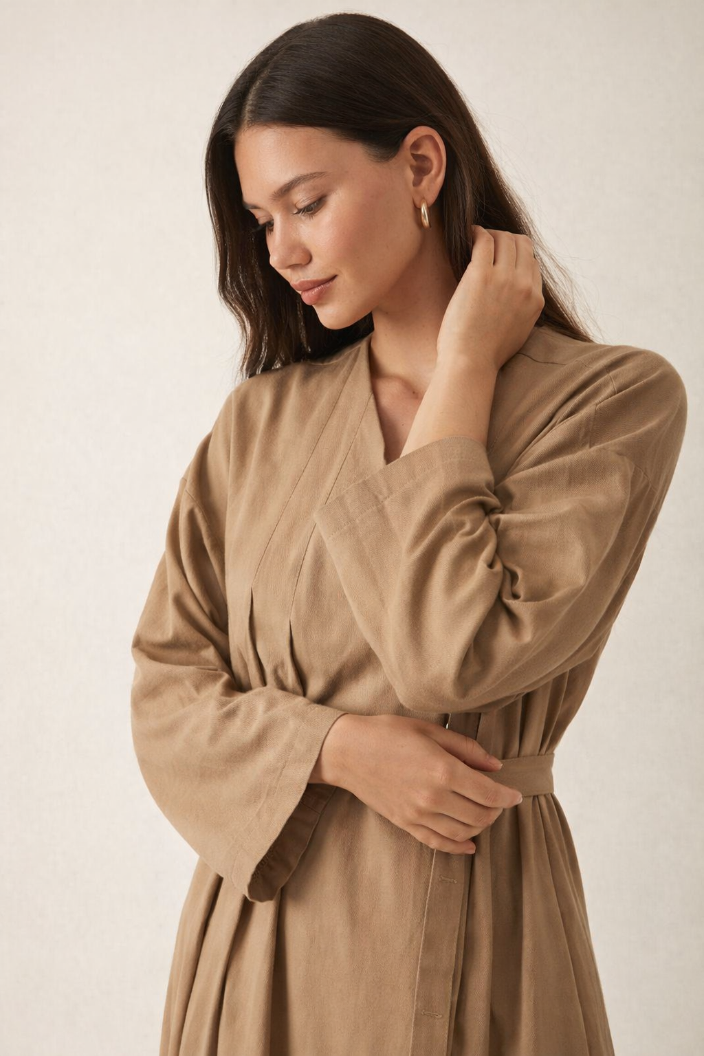 Wrap maxi dress - Sand